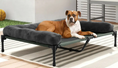 Load image into Gallery viewer, Extra Large Elevated Dog Cooling Bed with Bolster