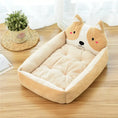Load image into Gallery viewer, Winter Warm Washable Corduroy Pet Bed for Small Dogs & Cats