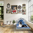 Load image into Gallery viewer, Luxury Velvet Pet Bed with Headboard