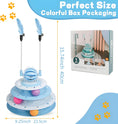 Load image into Gallery viewer, 4-Tier Cat Toy - Interactive Spinning Track with LED Balls