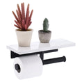 Load image into Gallery viewer, Toilet Paper Holder with Marble Shelf