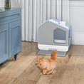 Load image into Gallery viewer, Extra Large Enclosed Cat Litter Box with Mat and Litter Scoop