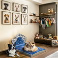Load image into Gallery viewer, Luxury Velvet Pet Bed with Headboard
