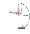 Load image into Gallery viewer, Luxury Metal Arch Drape with Suspend Chandelier Lights