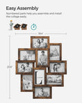 Load image into Gallery viewer, Collage Picture Frames for Wall Decor
