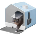 Load image into Gallery viewer, Extra Large Enclosed Cat Litter Box with Mat and Litter Scoop