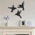 Load image into Gallery viewer, Hollow Iron Bird Sculpture for Wall Decor