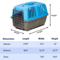 Load image into Gallery viewer, Travel Pet Carrier for Small Dogs and Cats with Steel Door
