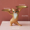 Load image into Gallery viewer, Resin Creative Cat Figurines Storage Tray Key Holder