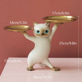 Load image into Gallery viewer, Resin Creative Cat Figurines Storage Tray Key Holder