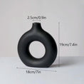 Load image into Gallery viewer, Circular Hollow Ceramic Vase Donuts Nordic Art