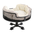Load image into Gallery viewer, Portable Stainless Steel Elevated Cat Desk Bed