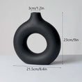 Load image into Gallery viewer, Circular Hollow Ceramic Vase Donuts Nordic Art