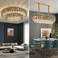 Load image into Gallery viewer, Nordic LED Crystal Ceiling Chandeliers