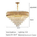 Load image into Gallery viewer, Luxury Modern Crystal Ceiling Chandelier