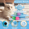 Load image into Gallery viewer, 4-Tier Cat Toy - Interactive Spinning Track with LED Balls