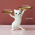Load image into Gallery viewer, Resin Creative Cat Figurines Storage Tray Key Holder