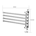 Load image into Gallery viewer, 4-Bar Stainless Steel Rotatable Towel Rack