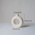 Load image into Gallery viewer, Circular Hollow Ceramic Vase Donuts Nordic Art