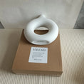 Load image into Gallery viewer, Circular Hollow Ceramic Vase Donuts Nordic Art