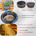 Load image into Gallery viewer, Modern Curved S-Shaped Waterfalls Feature with Bowl Planter Waterscape