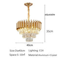 Load image into Gallery viewer, Luxury Modern Crystal Ceiling Chandelier