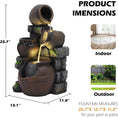 Load image into Gallery viewer, Outdoor Water Fountain with Flower Pot and Lights