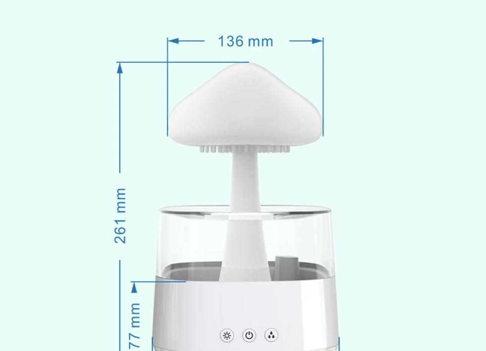 Relax Cloud Rain Diffuser & Ultrasonic Humidifier