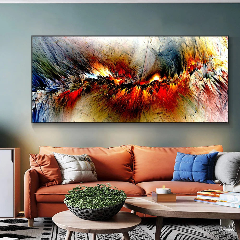 Modern Oil Painting Wall Art for Living Room
