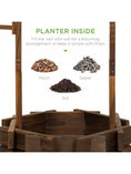Load image into Gallery viewer, Outdoor Rustic Wooden Wishing Well Planter
