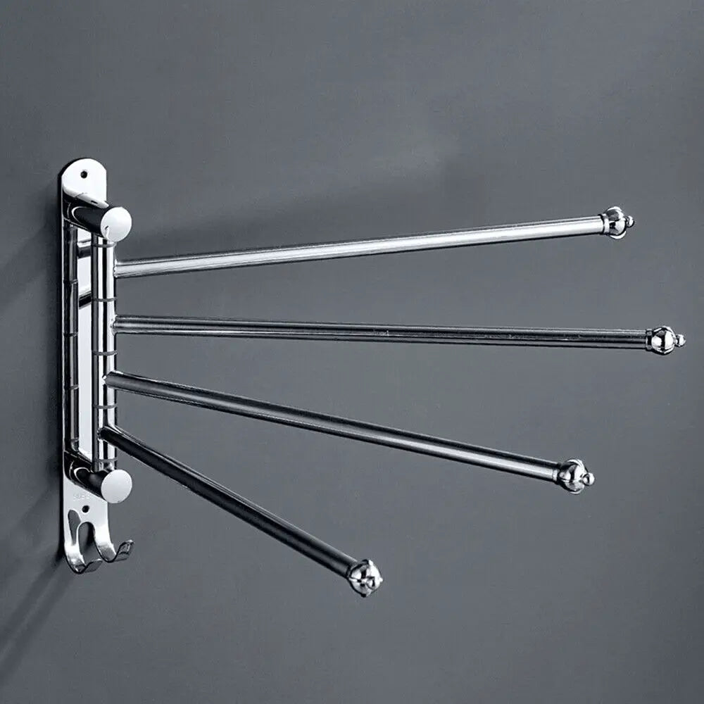 4-Bar Stainless Steel Rotatable Towel Rack