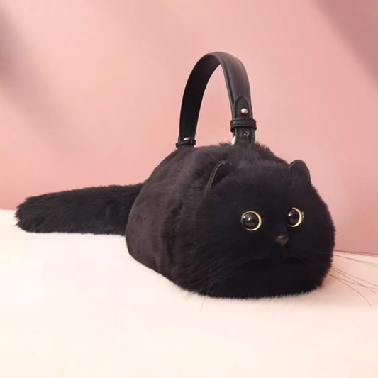 Plush One Shoulder Cat Bag