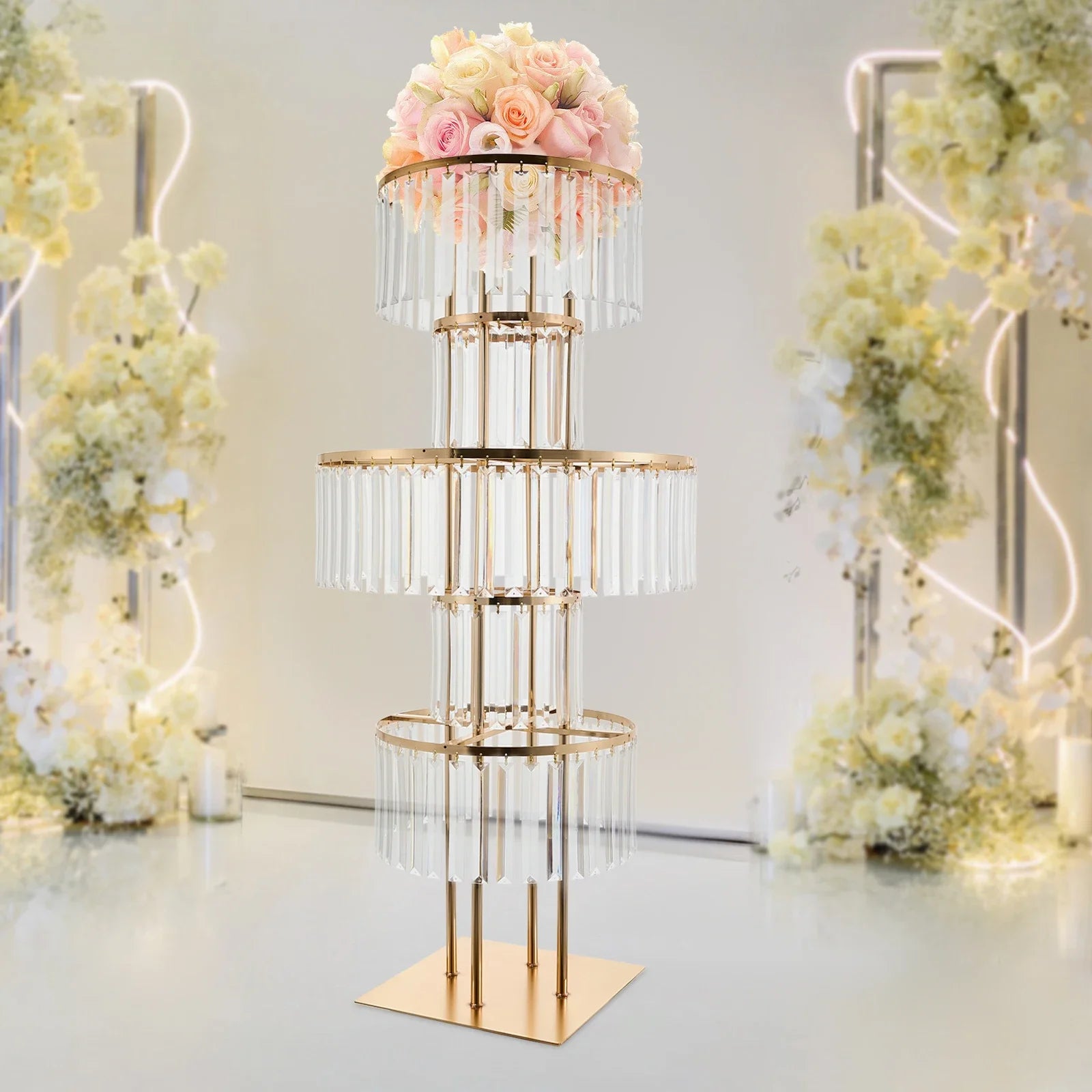 5-Tier Wedding Centerpieces Flower Stand