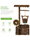 Load image into Gallery viewer, Outdoor Rustic Wooden Wishing Well Planter
