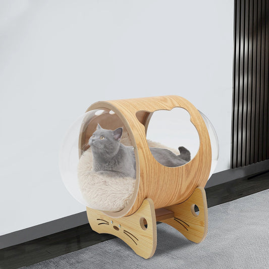 Modern Wooden Cat Bed House