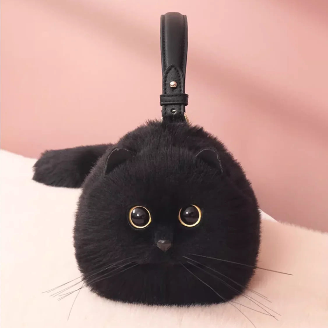 Plush One Shoulder Cat Bag