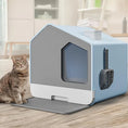 Load image into Gallery viewer, Extra Large Enclosed Cat Litter Box with Mat and Litter Scoop
