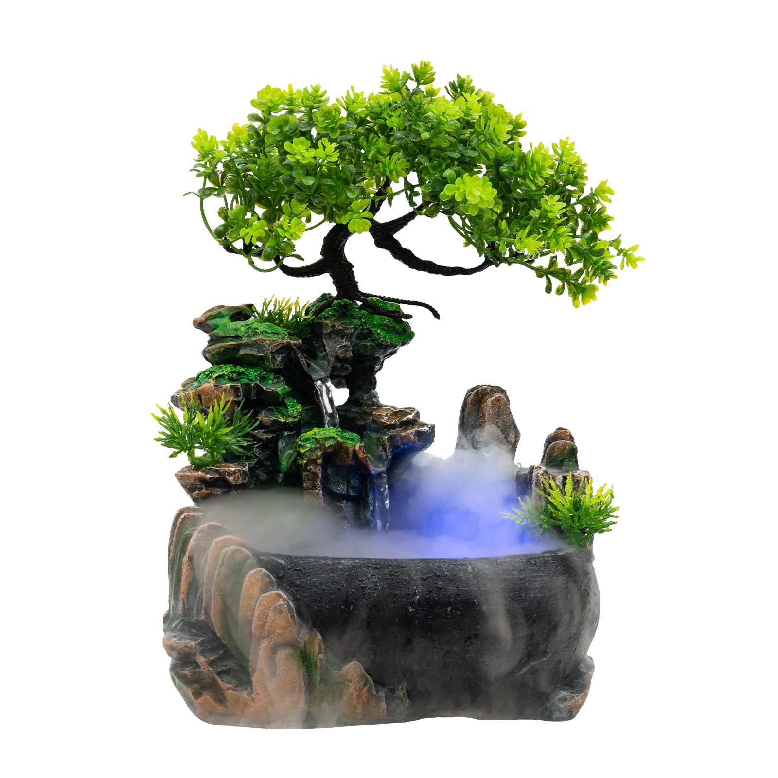 Rockery Tabletop Fountain with LED Light