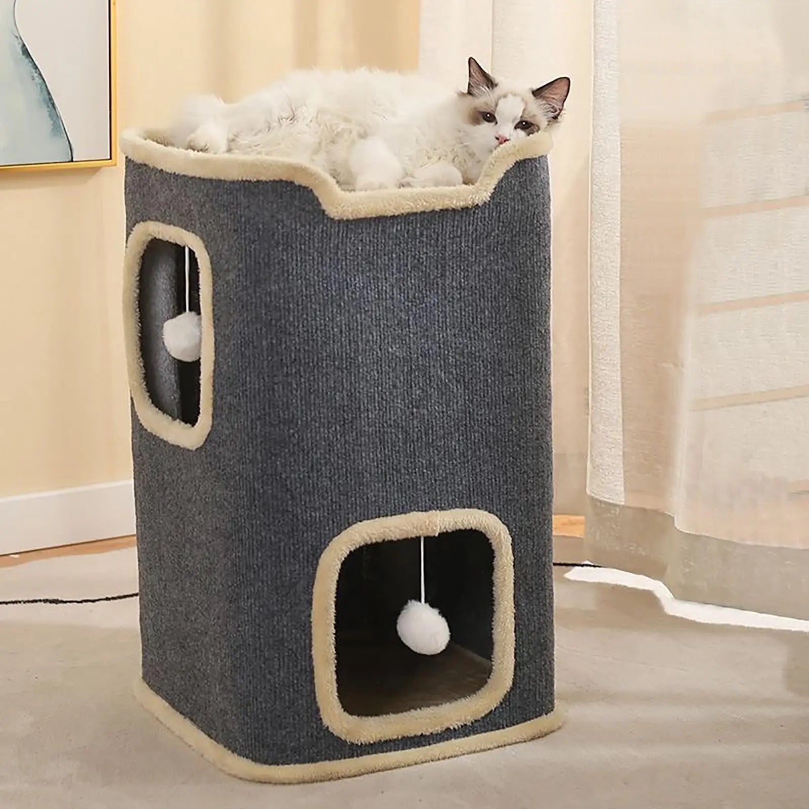 2-Layer Indoor Cat House