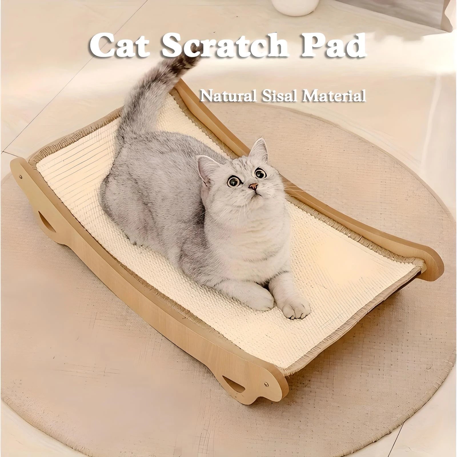 Arch Design with Sisal Rope & Integrated Sleeping Cat Nest