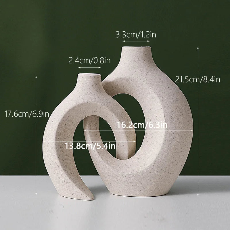 Embrace Vases Nordic Ceramics Sculpture