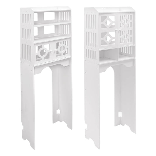 4 Tier Over-The-Toilet Bathroom Storage Cabinet