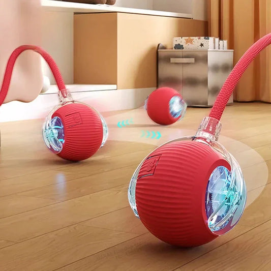 Smart Interactive Rolling Cat Ball Toy with Tail