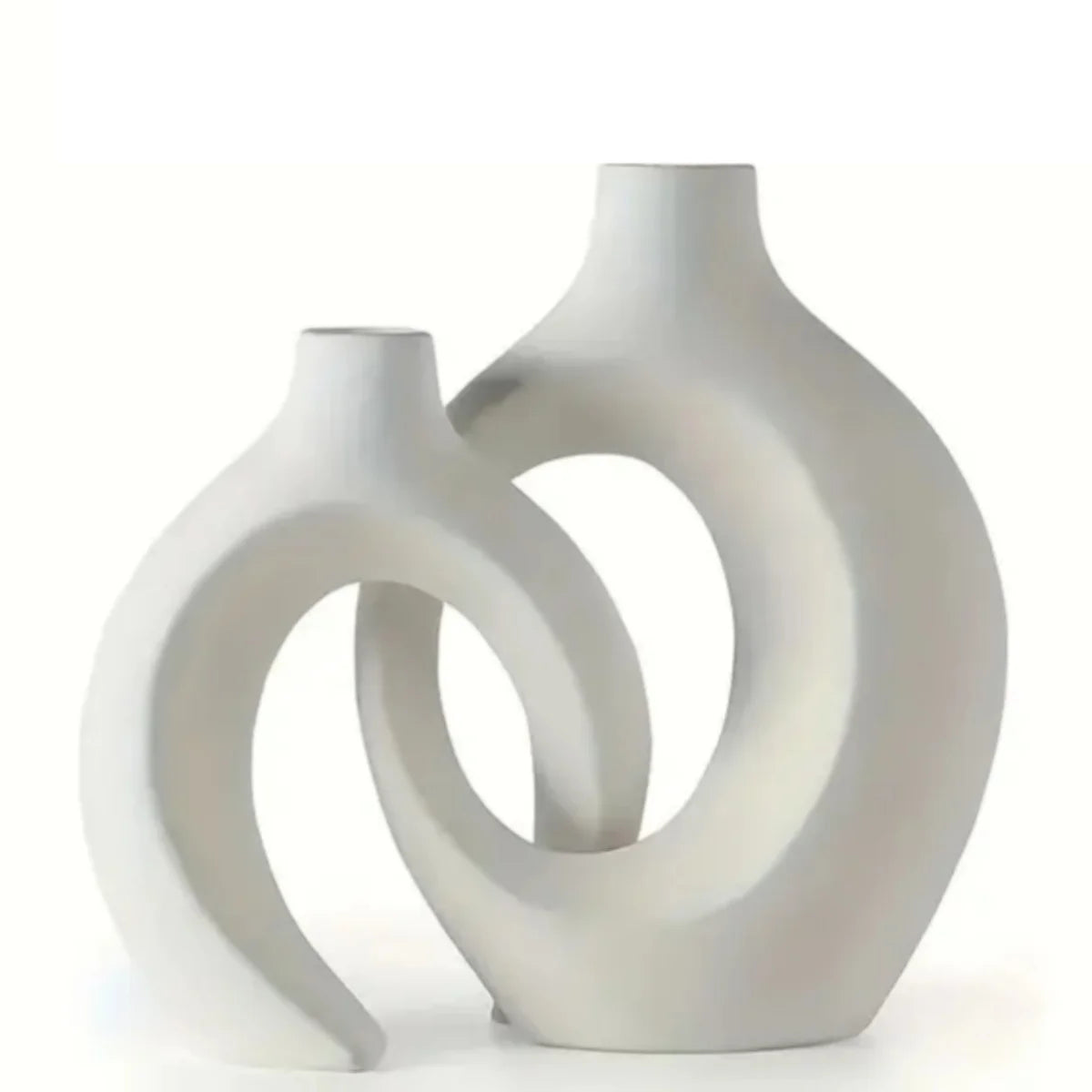 2-Piece Ceramic Vase Artwork Set