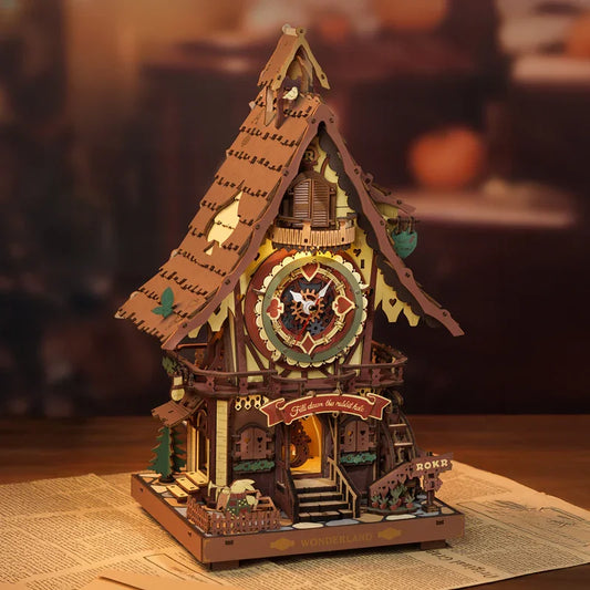 Mechanical 3D Wooden Puzzles Clock