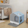 Load image into Gallery viewer, Extra Large Enclosed Cat Litter Box with Mat and Litter Scoop
