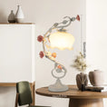 Load image into Gallery viewer, Rose Holder Night Light with Glass Lampshade
