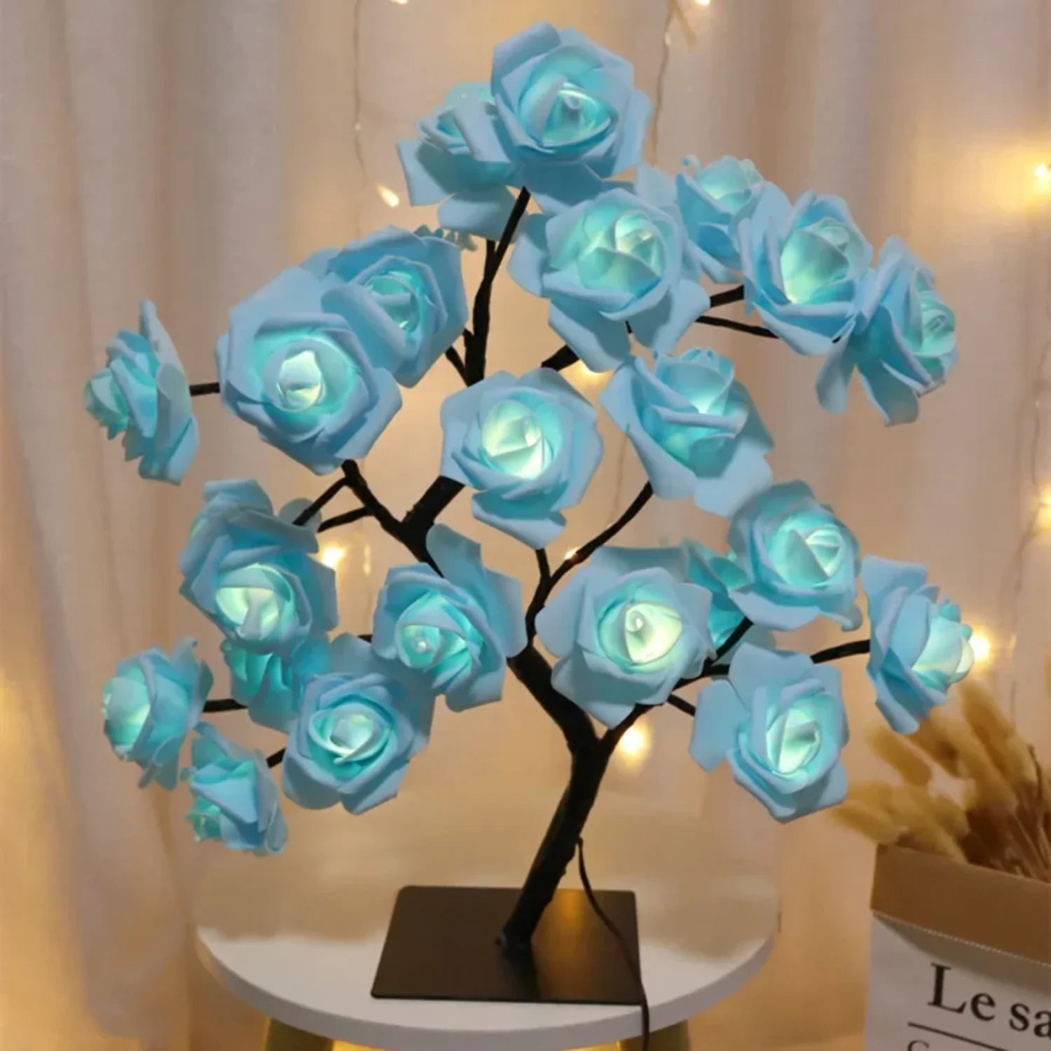 Rose Flower Tree USB Night Light Lamp for Bedroom, Parties, Weddings & Holidays