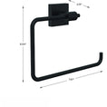 Load image into Gallery viewer, Matte Black Stainless Steel Towel Ring
