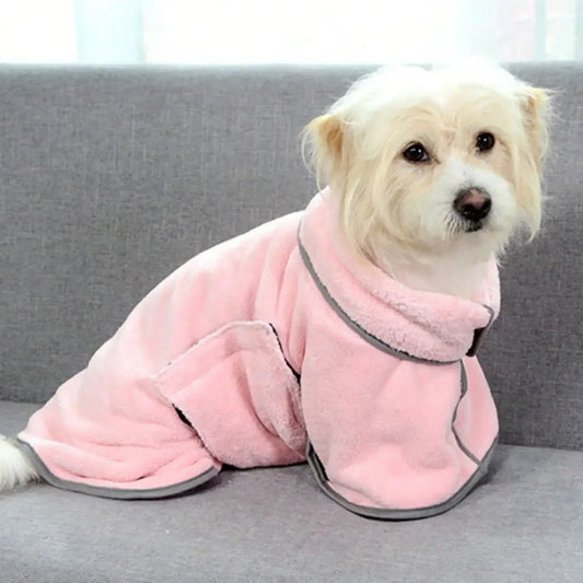 Super Absorbent Cotton Dog Bathrobe